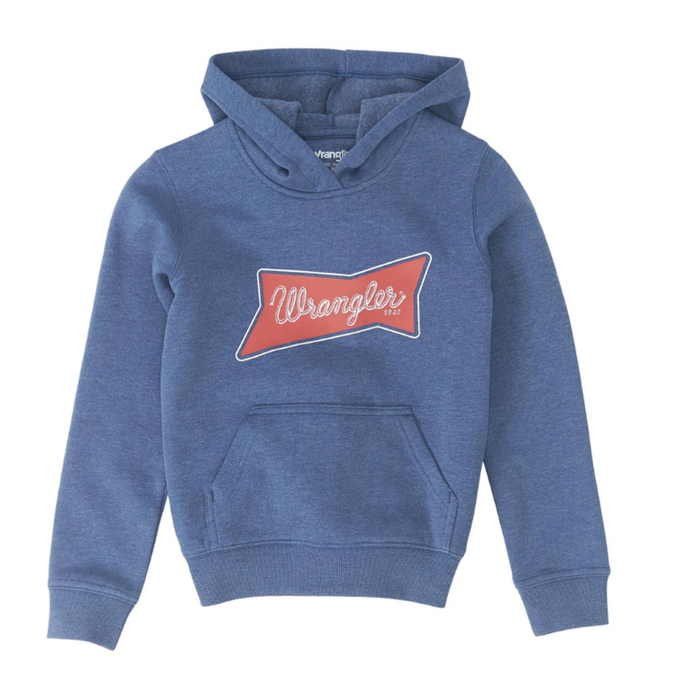 Wrangler Wrangler Retro Rope Logo Hoodie - Heather Blue