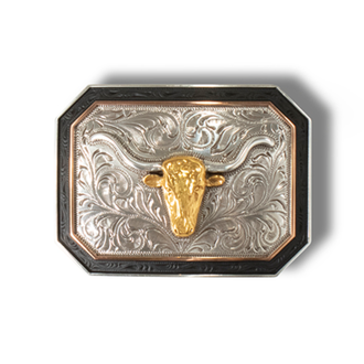 Ariat Ariat Longhorn Motif Rectangle Buckle