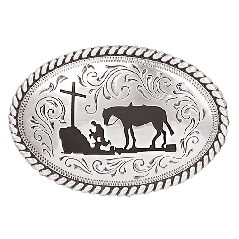 Nocona Nocona Cowboy Prayer Buckle - Youth