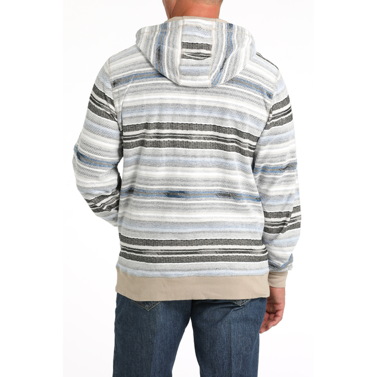 Cinch Cinch Pullover Hoodie - Blue/Grey/Tan