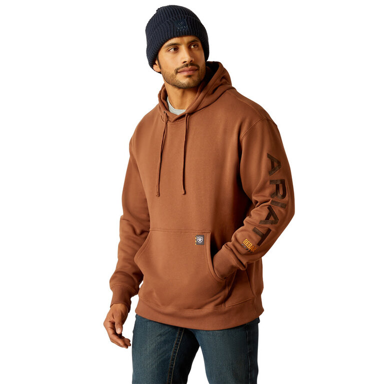 Ariat Ariat Rebar Graphic Hoodie - Coffee Bean