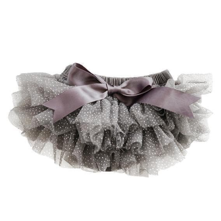 Mila & Rose Mila & Rose Tutu Bloomer - Charcoal And Silver Glitter