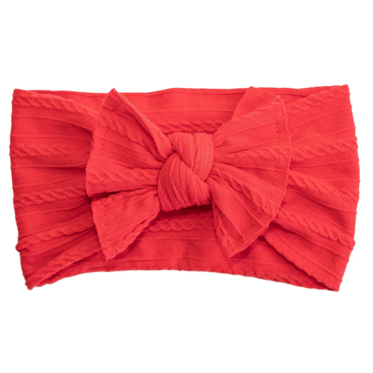 Mila & Rose Mila & Rose Cable Knit Headwrap - Red