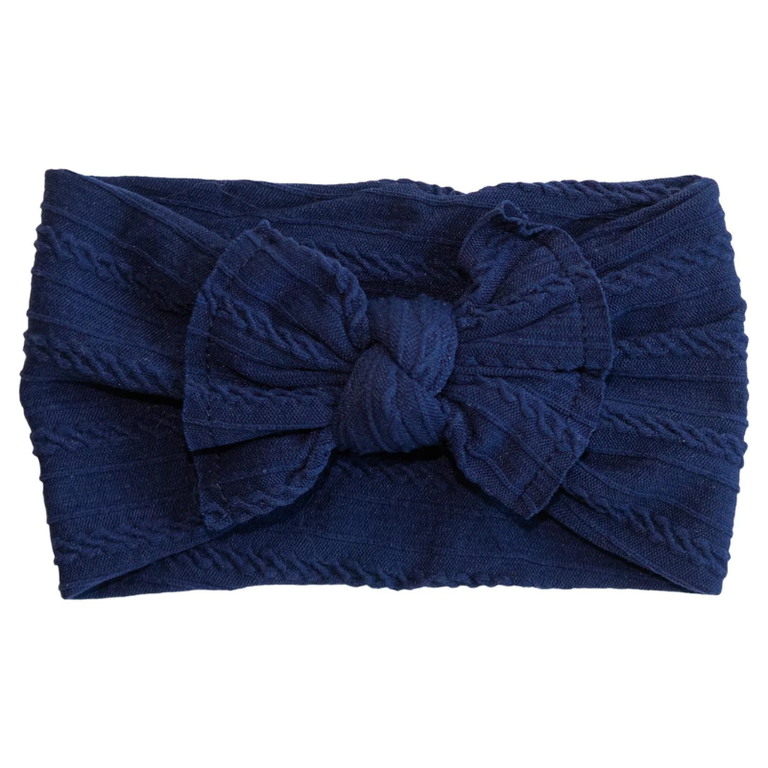 Mila & Rose Mila & Rose Cable Knit Headwrap - Navy