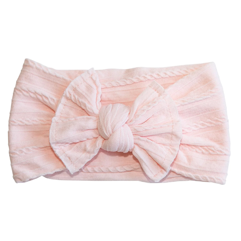 Mila & Rose Mila & Rose Cable Knit Headwrap - Ballerina Pink