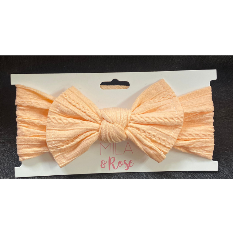 Mila & Rose Mila & Rose Cable Knit Headwrap - Cantaloupe