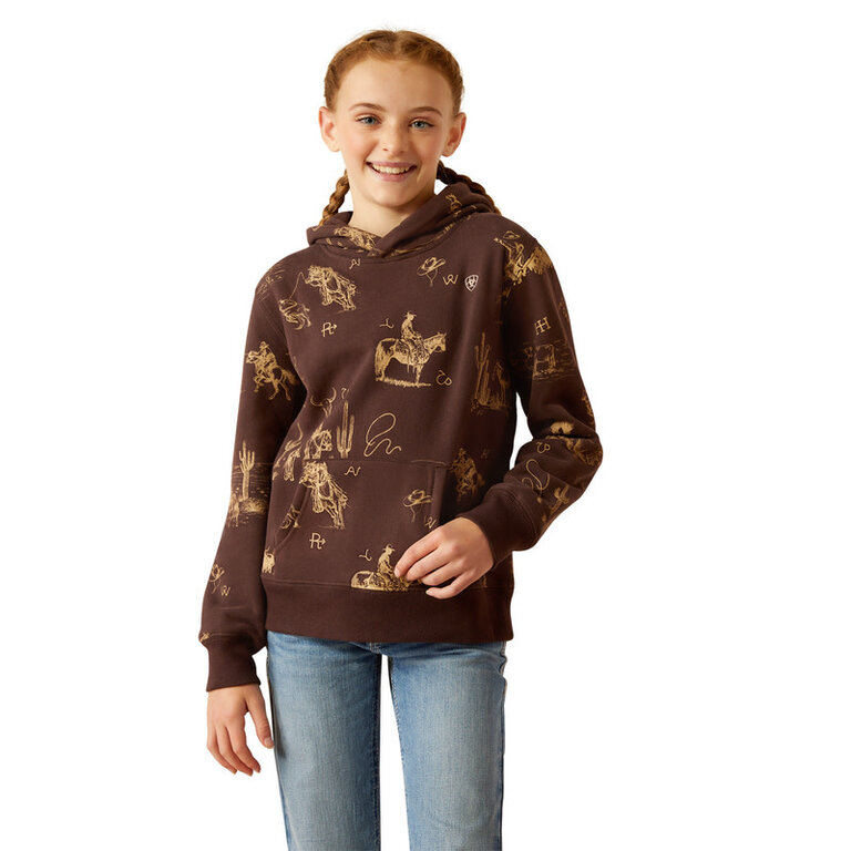 Ariat Ariat Ranch Scene Hoodie - Ranchin Print