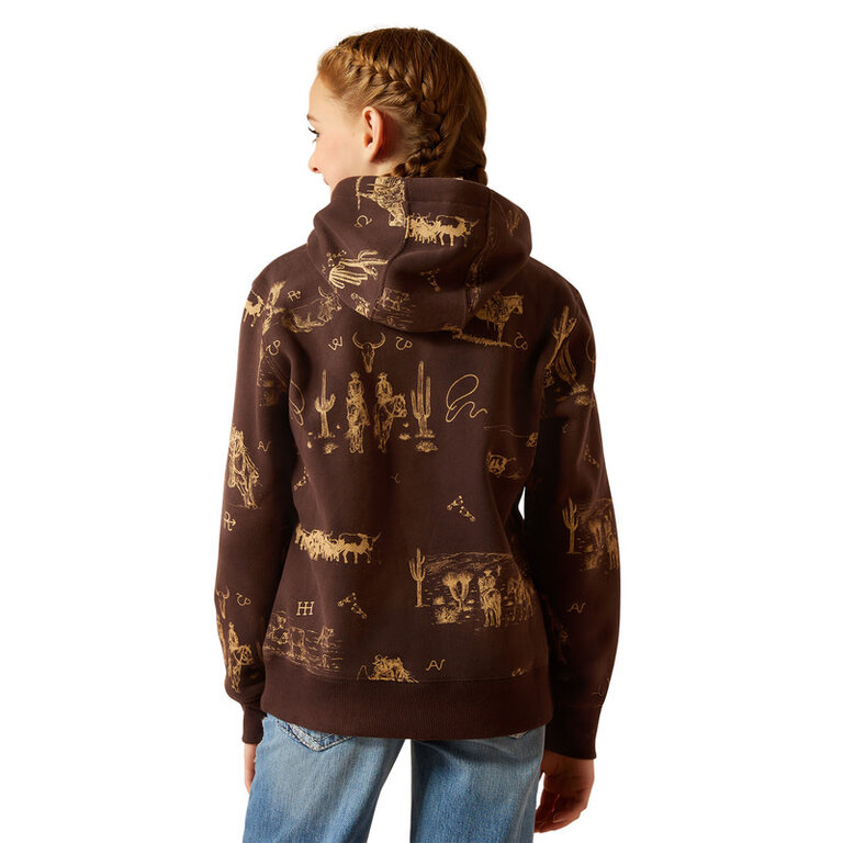 Ariat Ariat Ranch Scene Hoodie - Ranchin Print