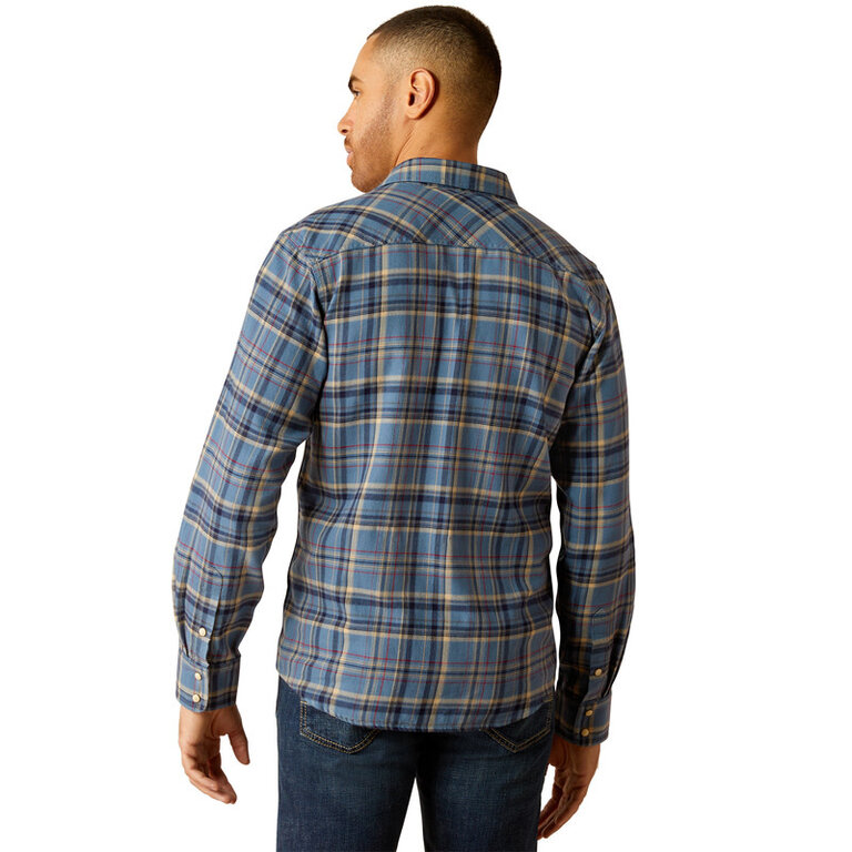 Ariat Ariat Huntley Retro Snap L/S Shirt - Copen Blue