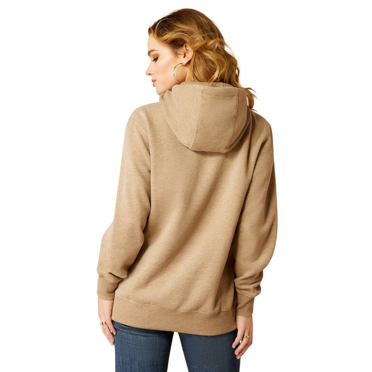 Ariat Ariat Bronco Stitch Hoodie - Dark Oatmeal Heather