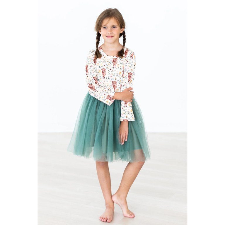 Mila & Rose Mila & Rose Florals On The Farm L/S Tutu Dress