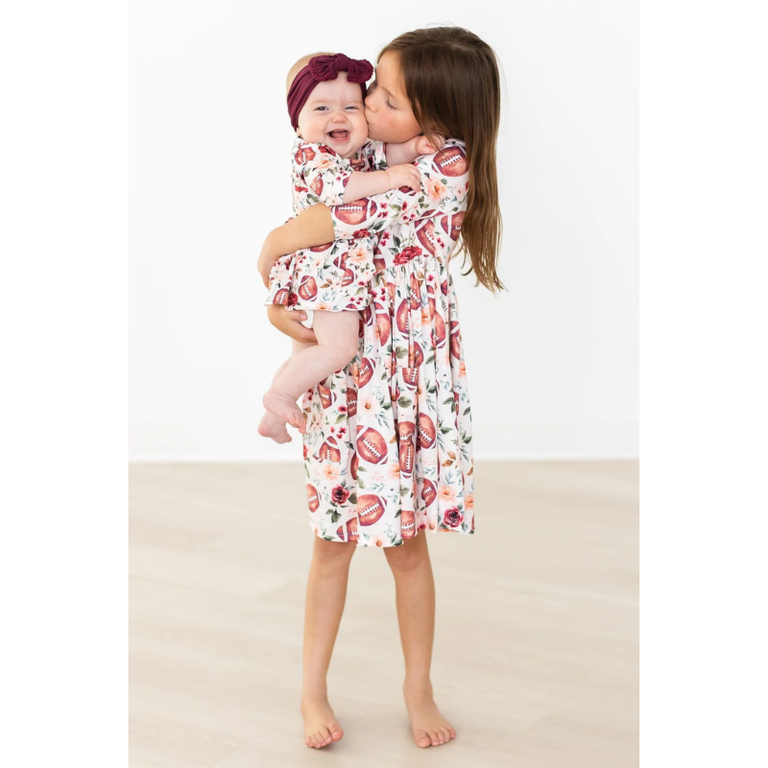 Mila & Rose Mila & Rose Football & Flowers Twirl Dress