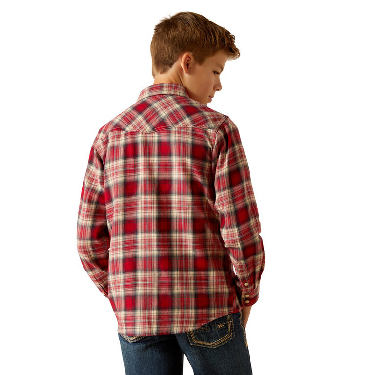 Ariat Ariat Herschel Retro Snap L/S Shirt - Chili Pepper