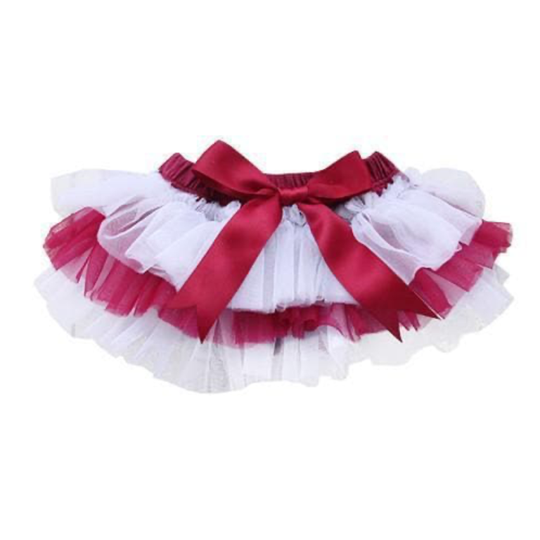 Mila & Rose Mila & Rose Tutu Bloomer - Maroon And White