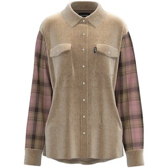 Hooey Hooey Shacket - Tan/Pink Plaid