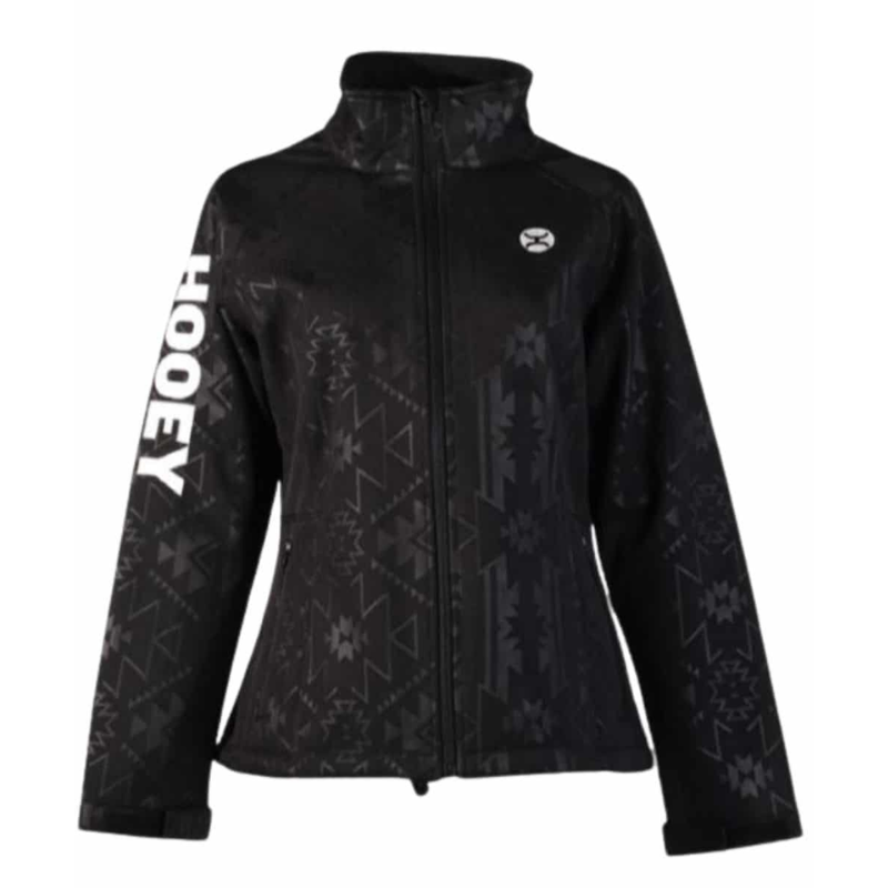 Hooey Softshell Jacket Black Aztec HB Boot Corral