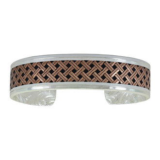 Montana Silversmiths Montana Silversmiths Classic Legacy Weave Crossing Paths Cuff Bracelet