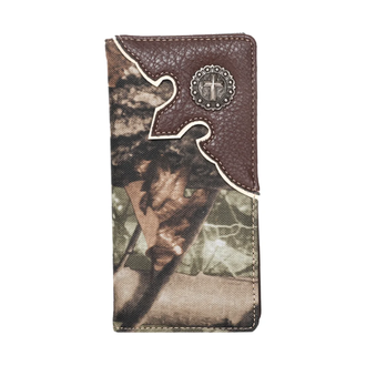 Montana West Camo Print Checkbook Cover/Rodeo Wallet