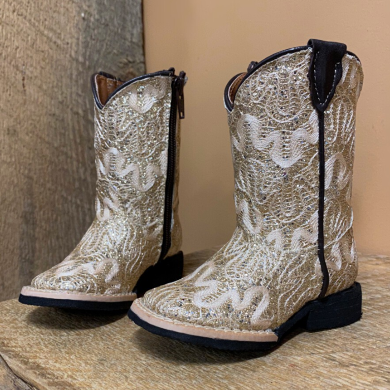 Tanner Mark Tanner Mark Shimmer Beige Boot - Infant