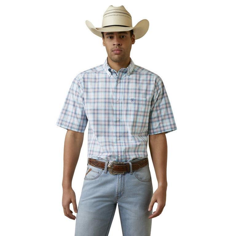 Ariat Ariat Pro Osiel S/S Blue Plaid Shirt