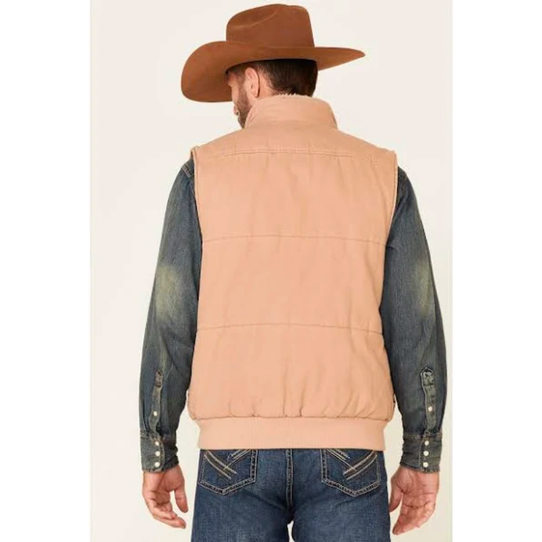 Powder River Powder River Cotton Vest Conceal Carry - Tan