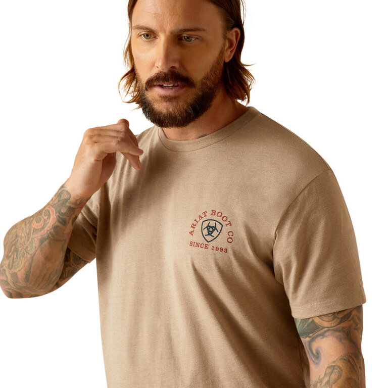 Ariat Ariat Flying Eagle Tshirt - Oatmeal Heather