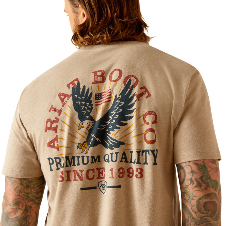 Ariat Ariat Flying Eagle Tshirt - Oatmeal Heather