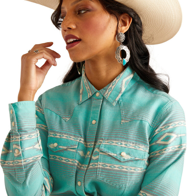 Ariat Ariat Jadeite L/S Snap Shirt - Jade