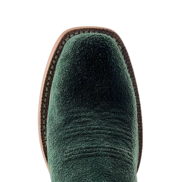 R Watson R. Watson Teal Roughout/Mint Cowhide Western Boot