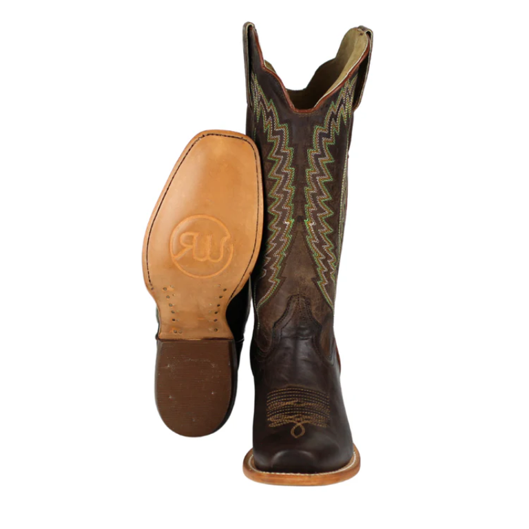 R Watson R. Watson Mad Brown Cowhide Western Boot
