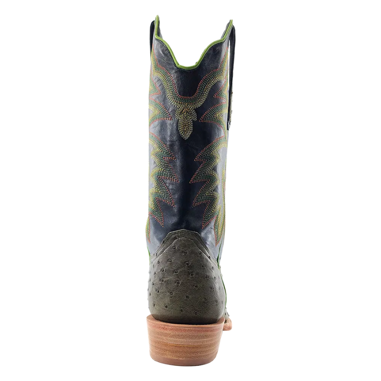 R Watson R. Watson Forrest Green Full Quill Ostrich Western Boot