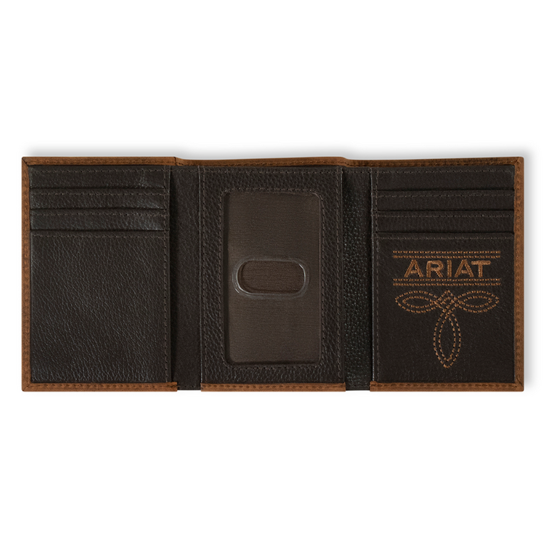 Ariat Ariat Brindle Calf Hair Trifold Wallet