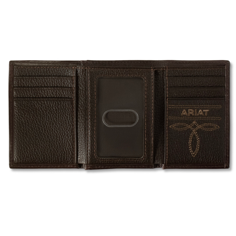 Ariat Ariat Calf Hair Overlay Trifold Wallet