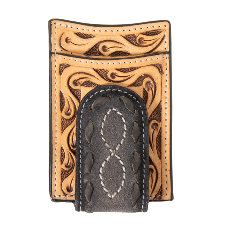 3D 3D Hand Tooled Buck Lace Money Clip