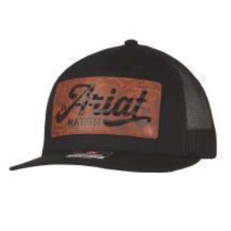 Ariat Ariat Leather Patch Cap - Black
