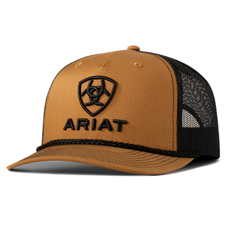 Ariat Ariat Snapback 3D Embroidered Cap - Tan/Black