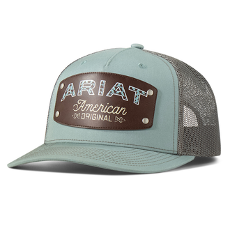 Ariat Ariat Faux Leather Cap - Blue/Grey