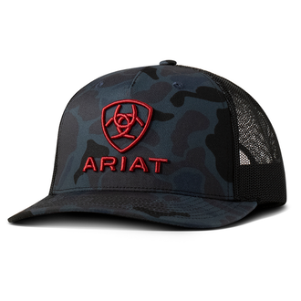 Ariat Ariat Snapback 3D Logo Embroidered Cap - Camo/Navy