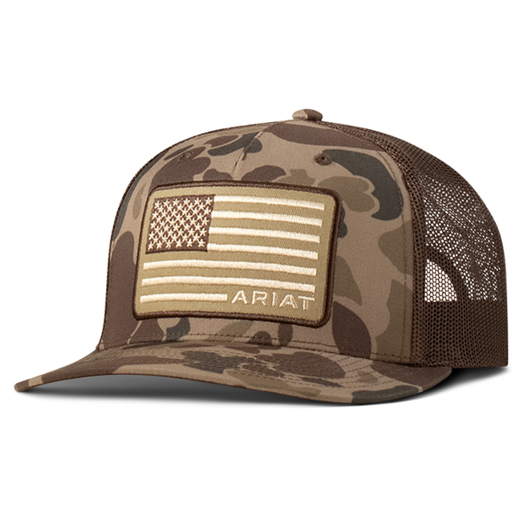 Ariat Ariat Snapback American Flag Cap - Camo