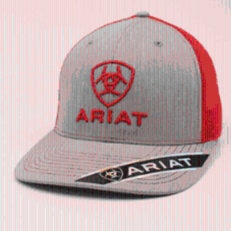 Ariat Ariat Large Logo Cap - Grey/Red