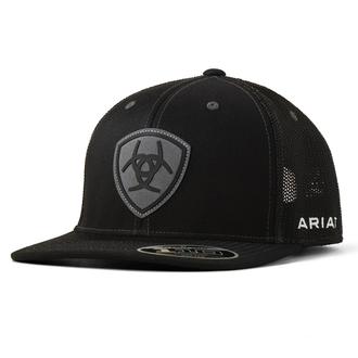 Ariat Ariat FlexFit 110 Snapback Suede Patch Cap - Black