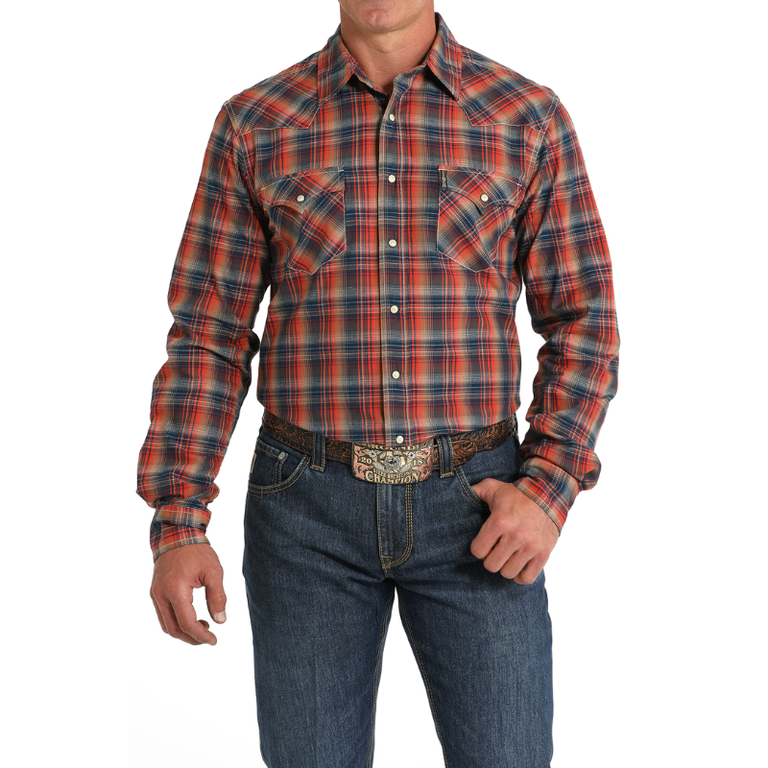 Cinch Cinch L/S Snap Modern Fit Plaid Shirt