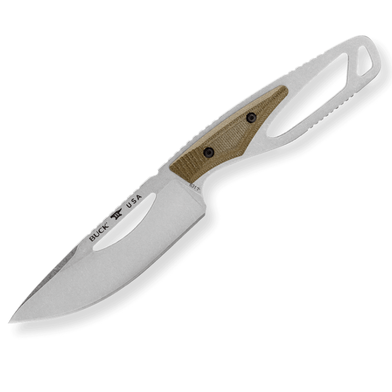 Buck Buck Paklite Field Knife - O.D. Green Micarta Pro