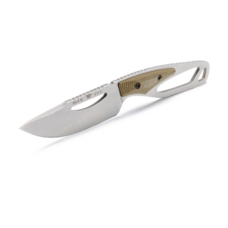 Buck Buck Paklite Field Knife - O.D. Green Micarta Pro