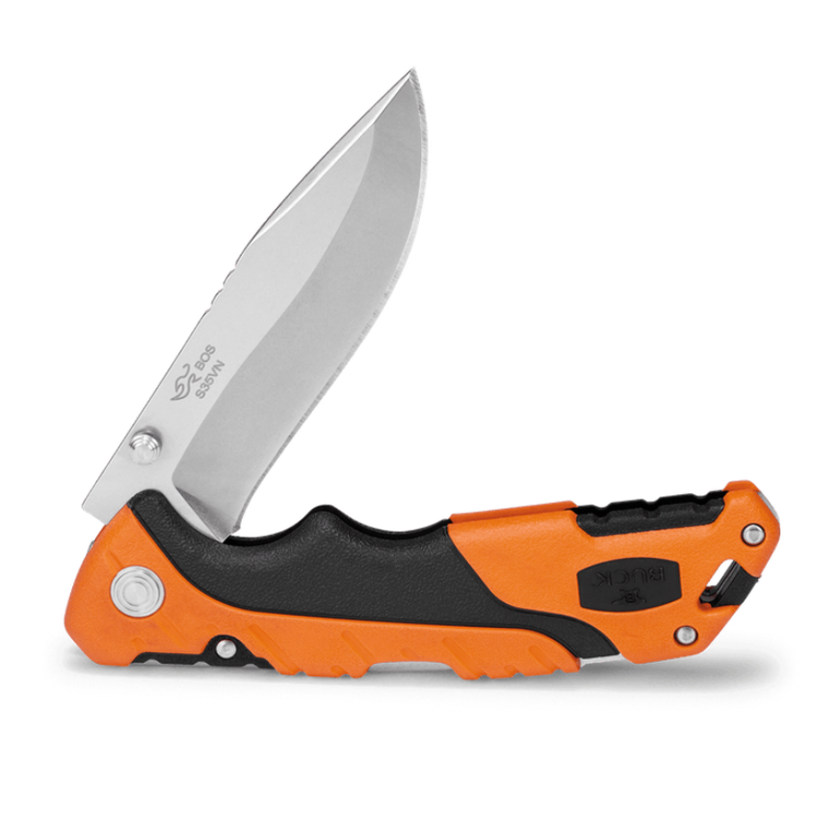 Buck Buck Large Folding Pursuit Knife - Orange