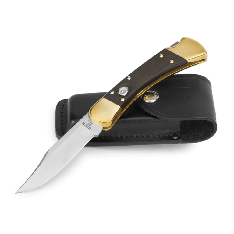 Buck Buck Auto Knife - Ebony/Brass