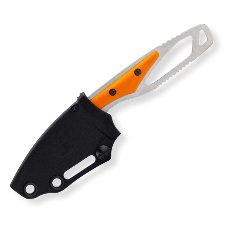 Buck Buck PakLite Hide Knife - Orange Nylon