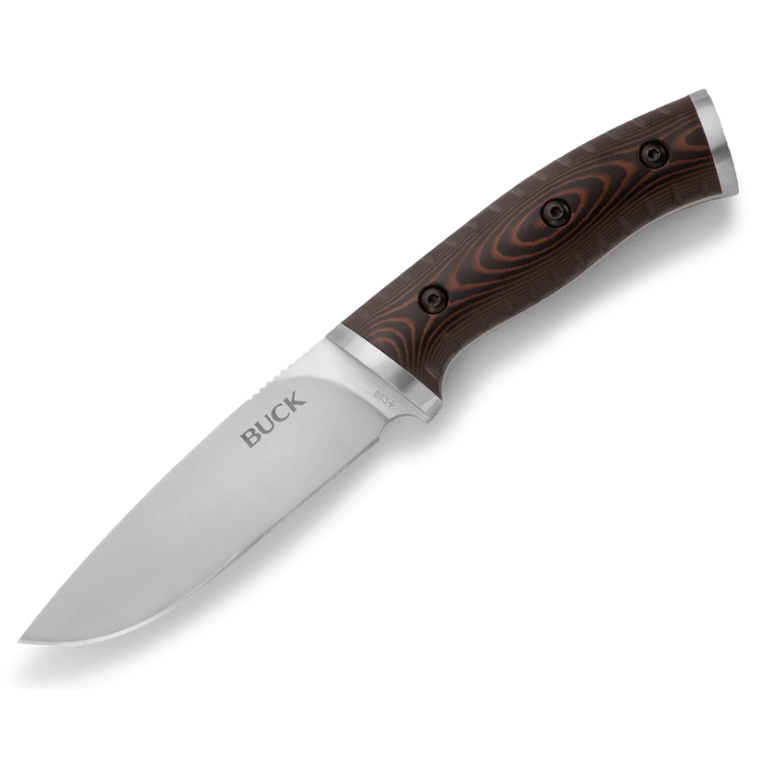 Buck Buck 863 SelKirk Knife - Brown/Black Micarta