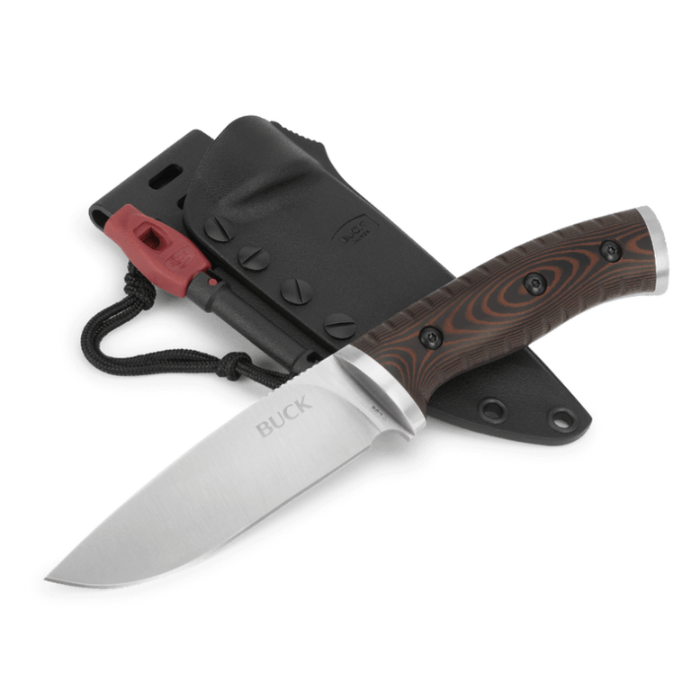 Buck Buck 863 SelKirk Knife - Brown/Black Micarta