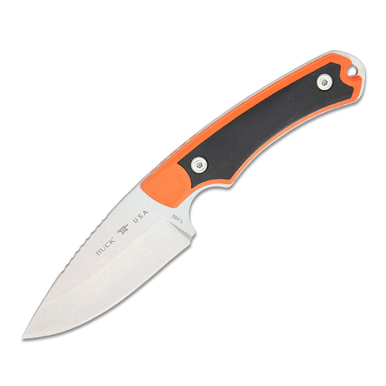 Buck Buck Alpha Hunter Select Knife - Orange